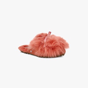 Ugg Shaine Fluff Women Moccasins Red (6584OBRJV)